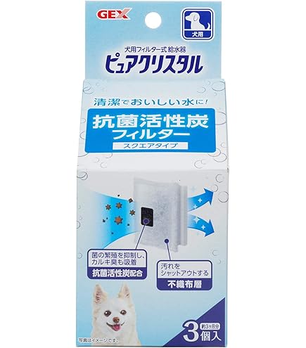 Amazon | ピュアクリスタル 軟水化フィルタースクエアタイプ 猫用 3枚